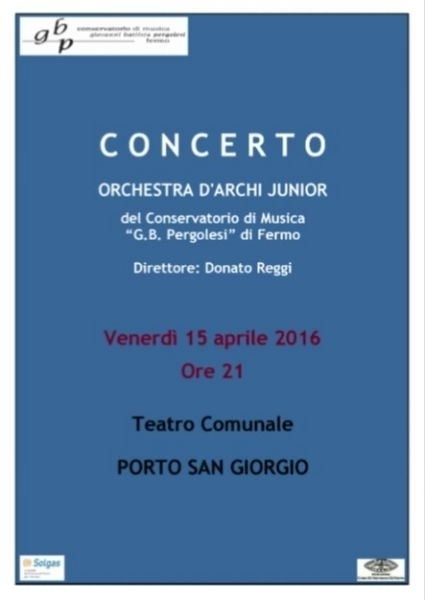 CONCERTO ORCHESTRA D'ARCHI JUNIOR - 15.04.16